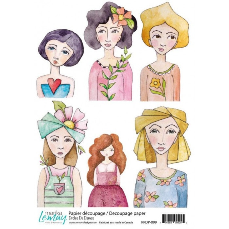 Ronron designs -Papier de riz: Marika Lemay – Drles De Dames