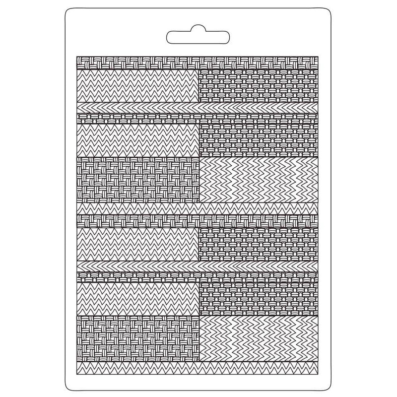 Stamperia Soft Maxi Mould A5 Bauhaus Textile Pattern