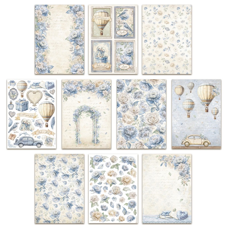 Stamperia Timeless A4 Rice Paper Complete Bundle (10pcs)
