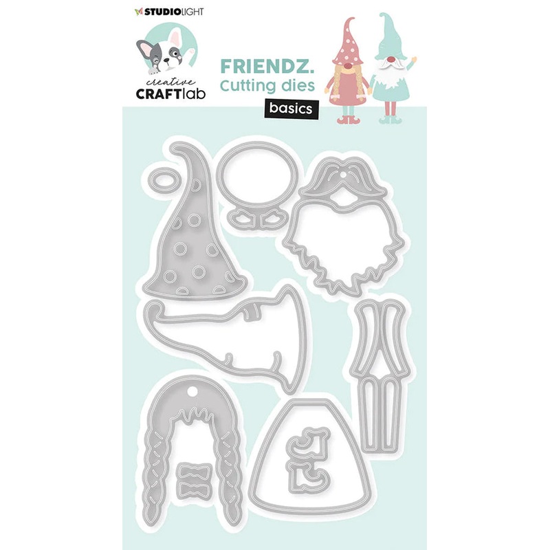 Studio Light Cutting Die Gnome Friendz 86x123x1mm 10 PC nr.413