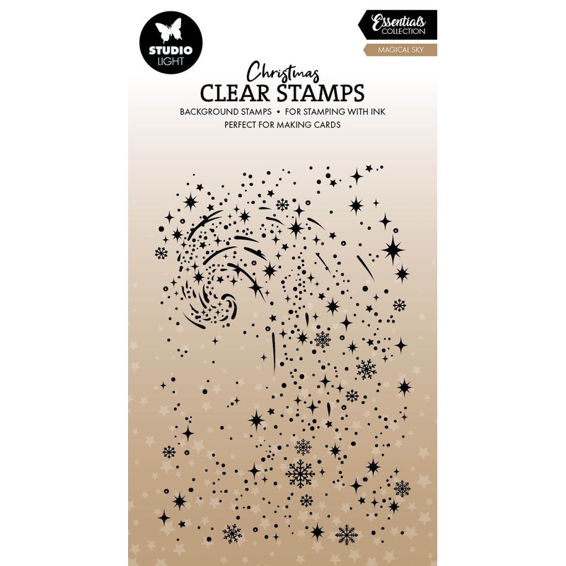 Studio Light Essentials Clear Stamp Snow Swirl Background