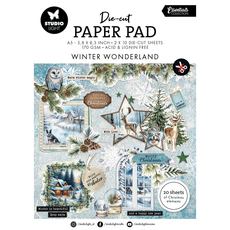 Studio Light Winter Wonderland Die-cut Paper Pad