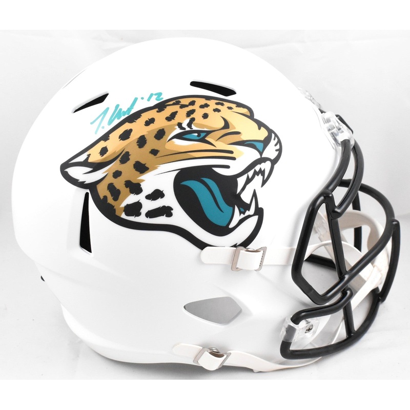 Travis Hunter Signed Jacksonville Jaguars F/S 2024 Speed Helmet – Beckett W Holo