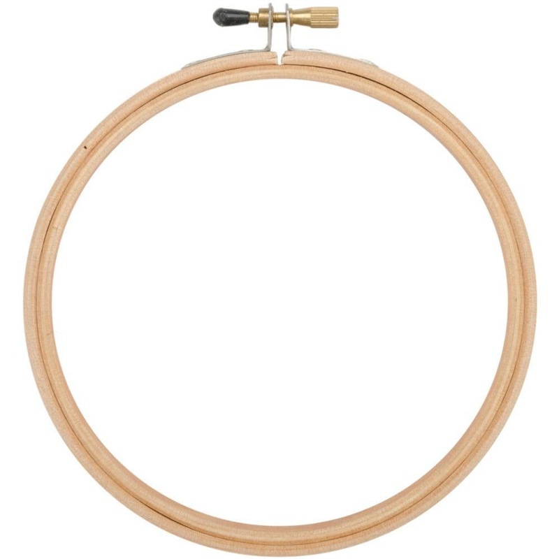 4 Wood Embroidery Hoop W/Round Edges By Frank A. Edmunds