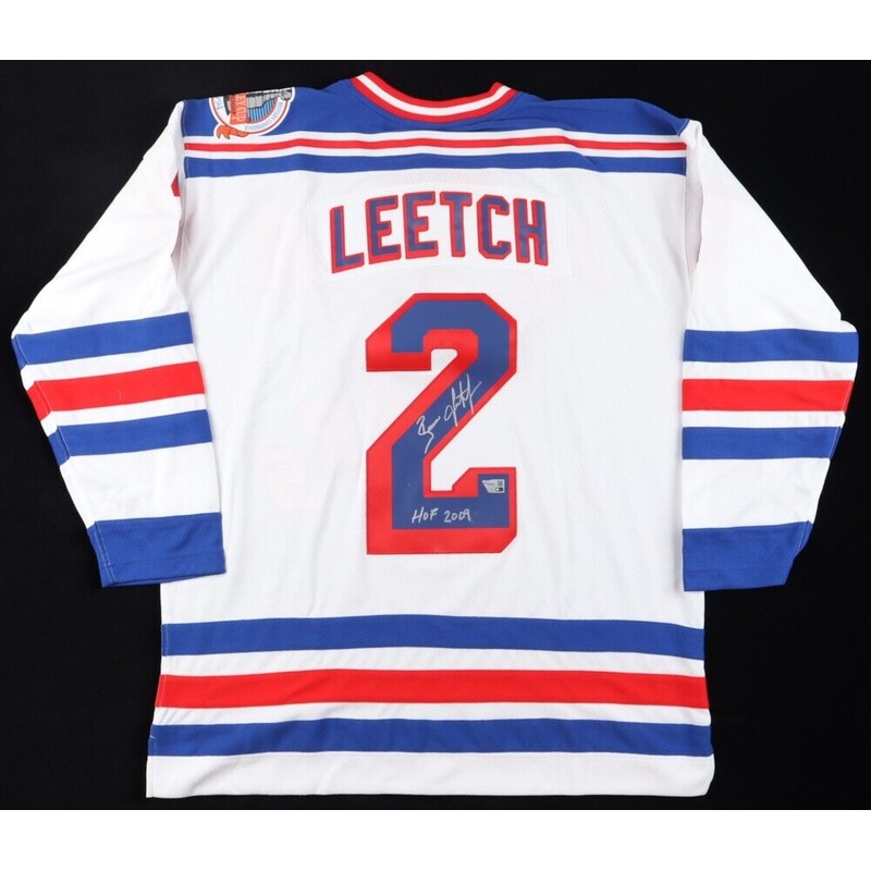 Brian Leetch Signed New York Rangers Jersey (Fanatics) 1994 Stanley Cup Champion