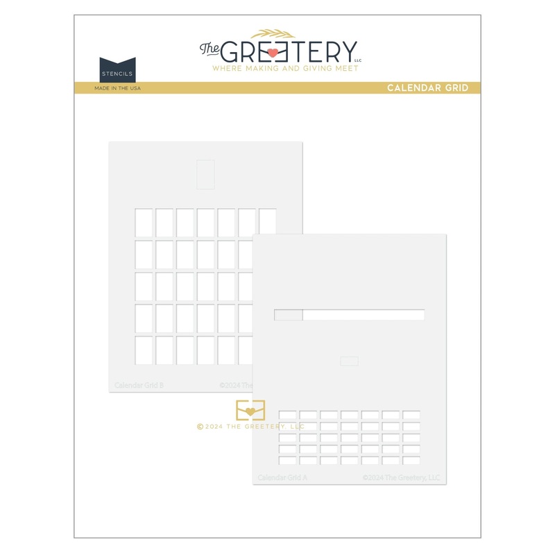Calendar Grid Stencil
