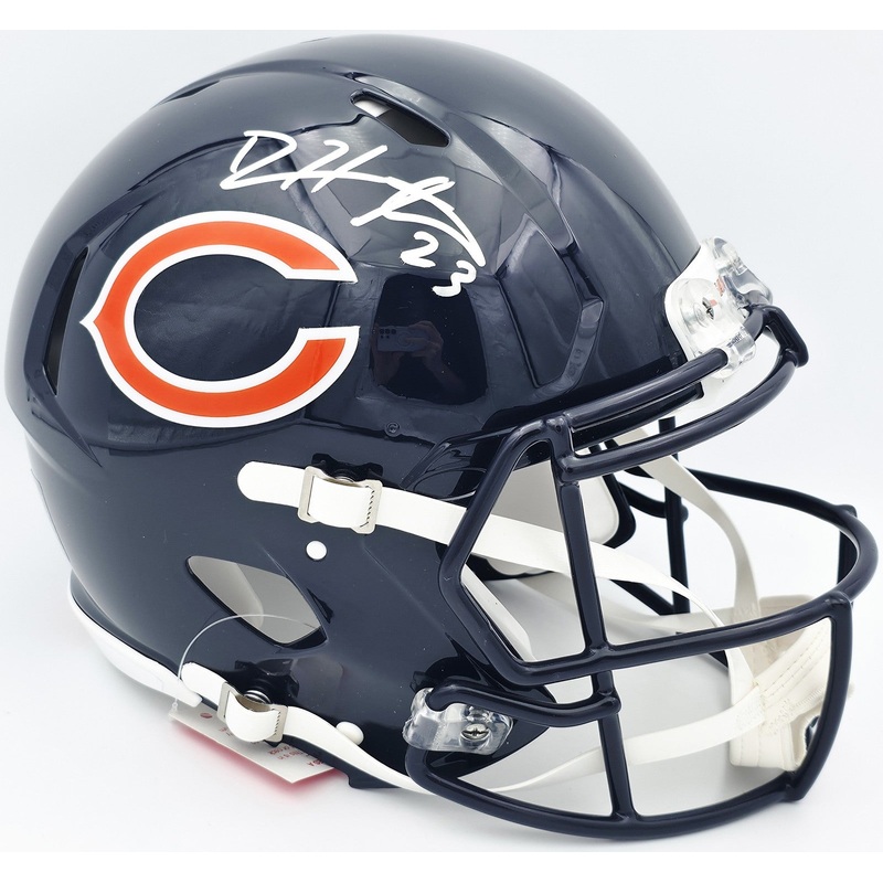 Devin Hester Autographed Bears Blue Full Size Authentic Speed Helmet Beckett BS4