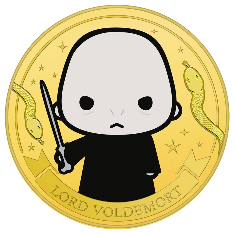 Harry Potter Chibi Lord Voldemort Gold-plated Prooflike Commemorative