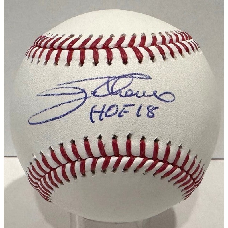 Indians Hall of Famer JIM THOME Signed Official MLB Baseball AUTO w/ HOF – BAS
