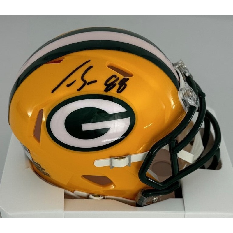 Packers Tight End LUKE MUSGRAVE Signed Speed Riddell Mini Helmet AUTO – FAN