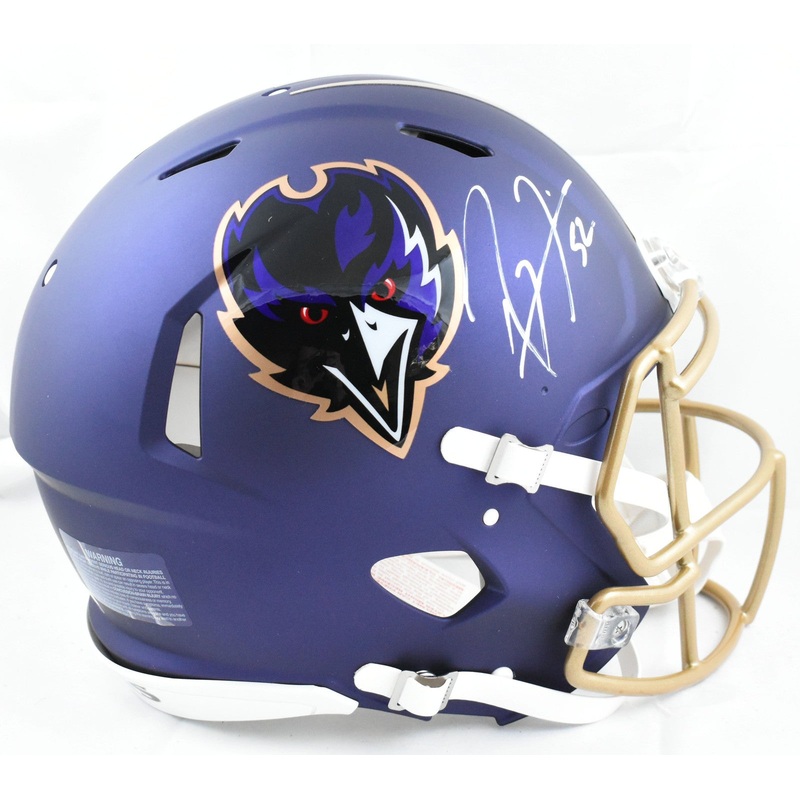 Ray Lewis Autographed Ravens F/S Alt 24 Speed Authentic Helmet – Beckett W Holo