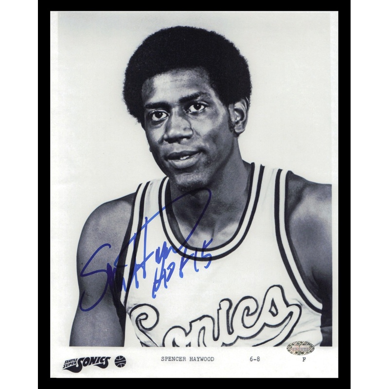 Spencer Haywood Autographed 8×10 Photo Seattle Supersonics MCS Holo #87396