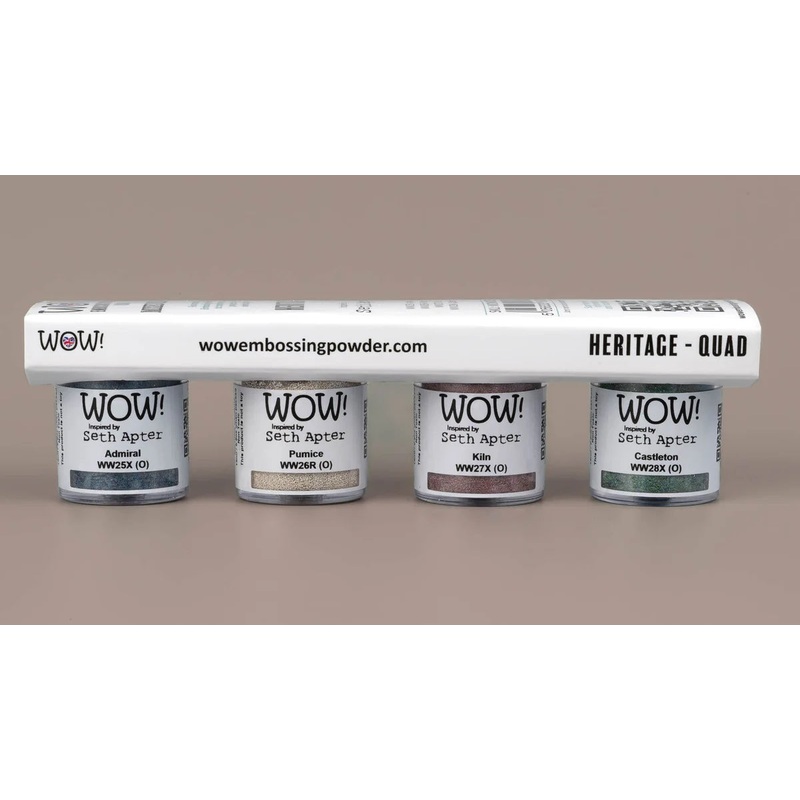 WOW! Embossing Powder Heritage Quad – Inspired by Seth Apter