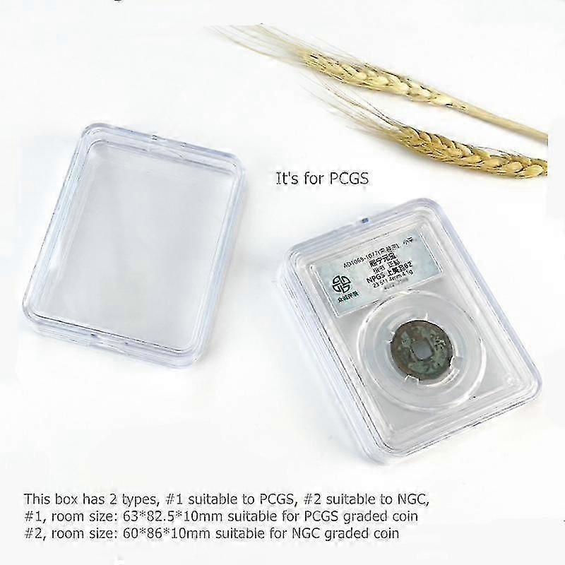 10 pcs coin slab storage box graded coin box PS storage box for single PCGS/NGC/graded coin