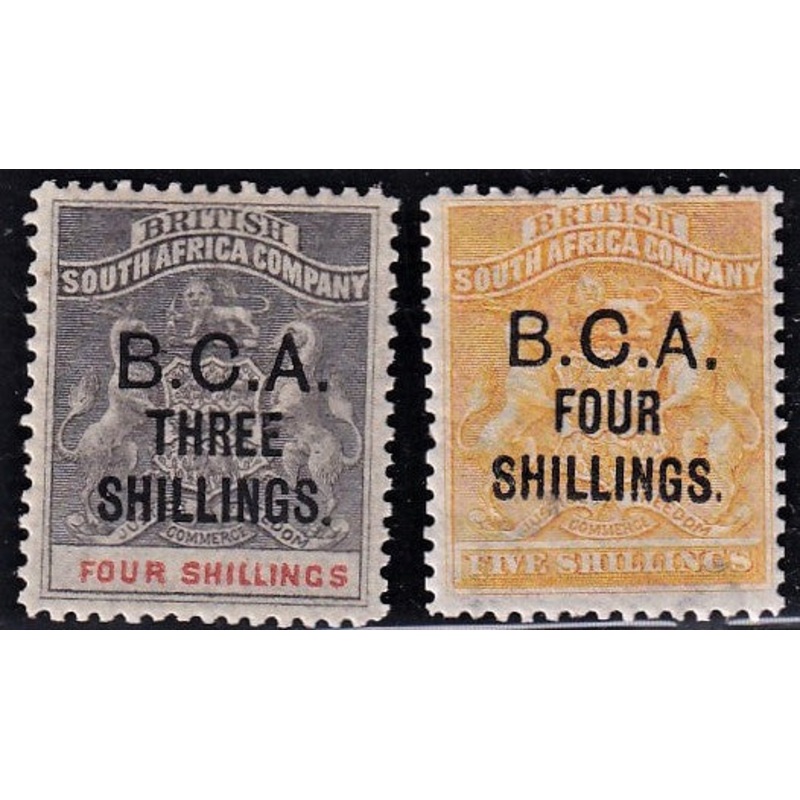 BCA NYASALAND 1892-3 3/- & 4/- MINT SG 18/19