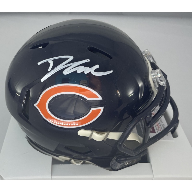 Bears Running Back D’ANDRE SWIFT Signed Riddell Speed Mini Helmet – JSA