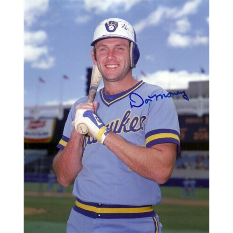 Brewers DON MONEY Signed 8×10 Photo #11 AUTO – 1982 World Series & AL Champ