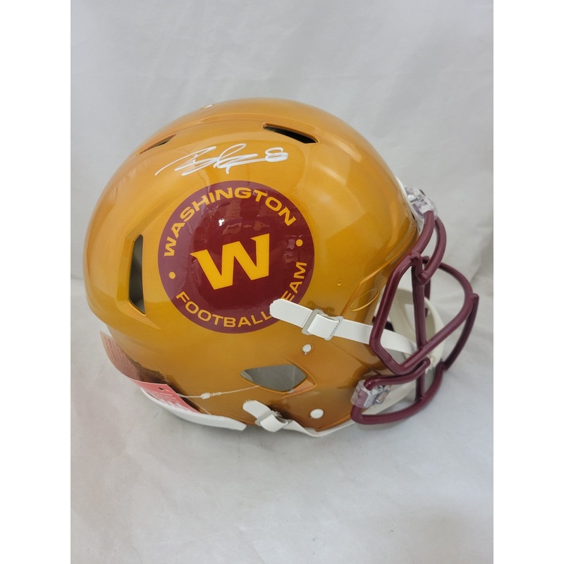 BRIAN ROBINSON JR SIGNED WASHINGTON FLASH SPEED AUTHENTIC HELMET BECKETT QR