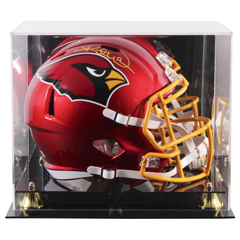 Cardinals Kurt Warner Signed Flash Full Size Speed Rep Helmet W/ Case BAS Wit