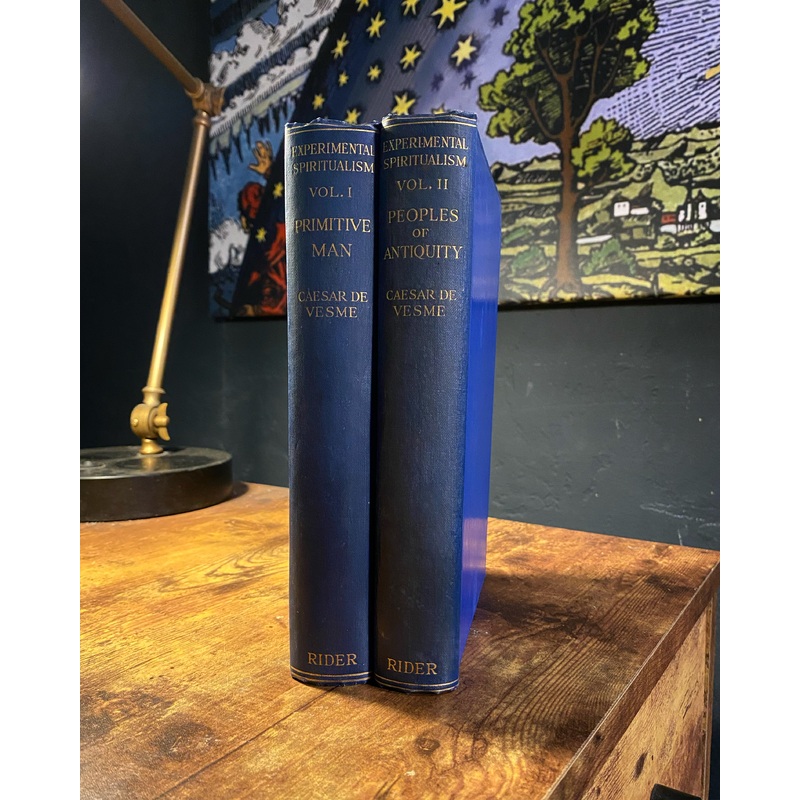 Experimental Spiritualism 2-Vol Set (1931 First Edition) by Caesar De Vesme