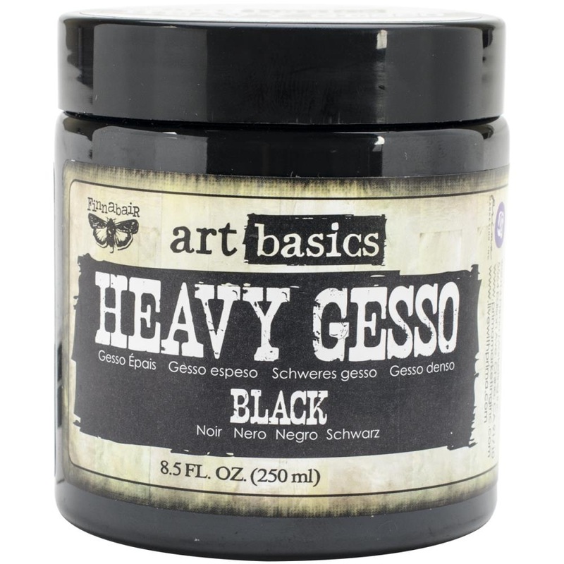 Finnabair Art Basics Heavy Black Gesso 8.5oz
