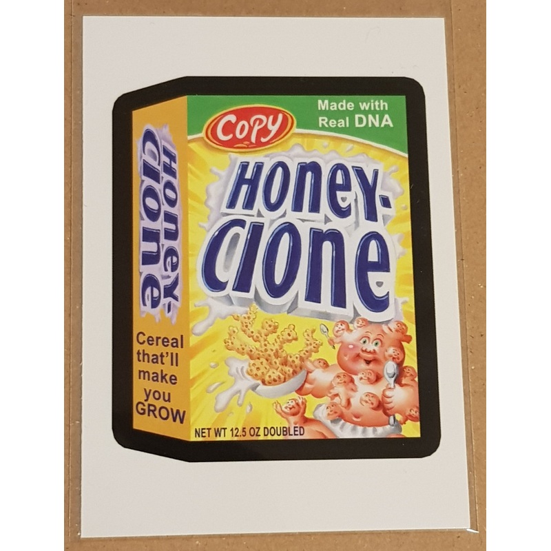 Garbage Pail Kids Intergoolactic Mayhem ‘Wacky Packages Planetary Provisions’ Honey-Clone #WP-7 Insert Card