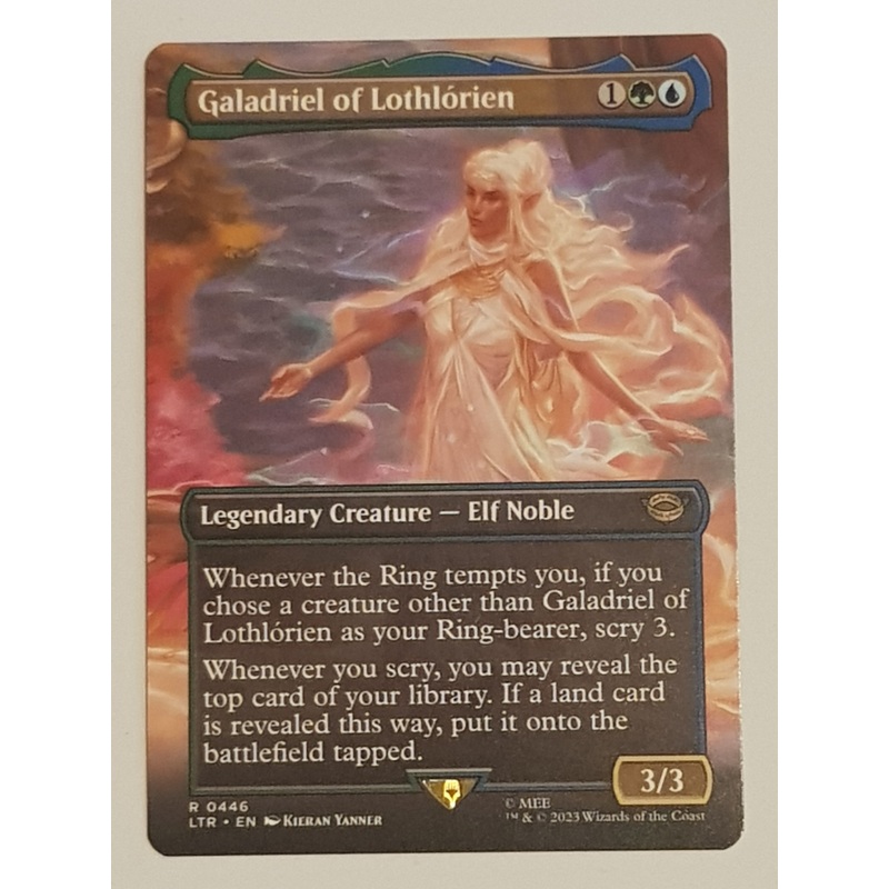 Magic the Gathering Lord of the Rings Galadriel of Lothlorien LTR #446 (Full Art) Trading Card
