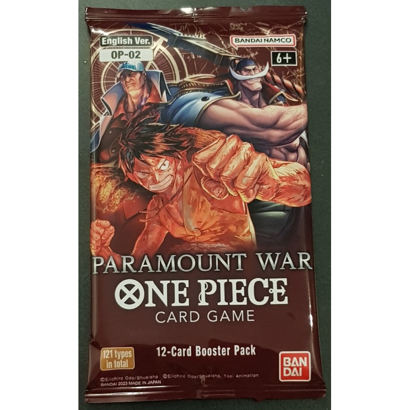 One Piece Card Game OP-02 Paramount War Sealed Booster Pack