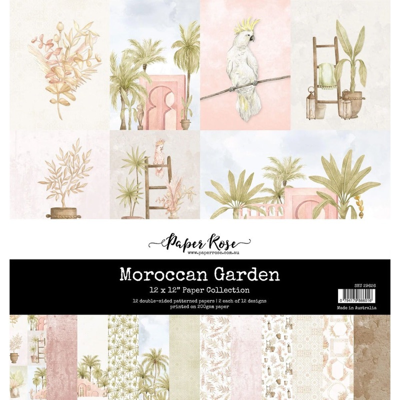 Paper Rose 12X12 Paper Collection, Moroccan Garden