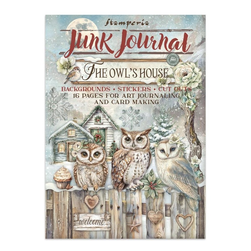 Stamperia Junk Journal Stickers, Cut-outs And Backgrounds The Owl’s House