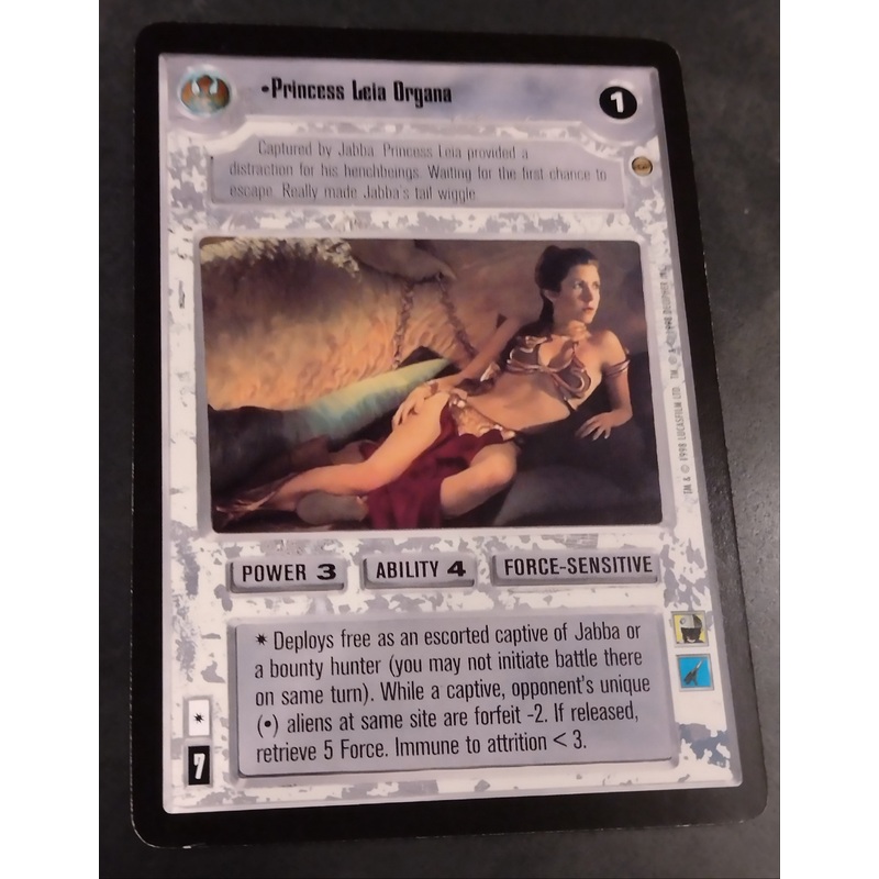 Star Wars TCG Princess Leia Organa Inquest Magazine Jumbo Promo Card
