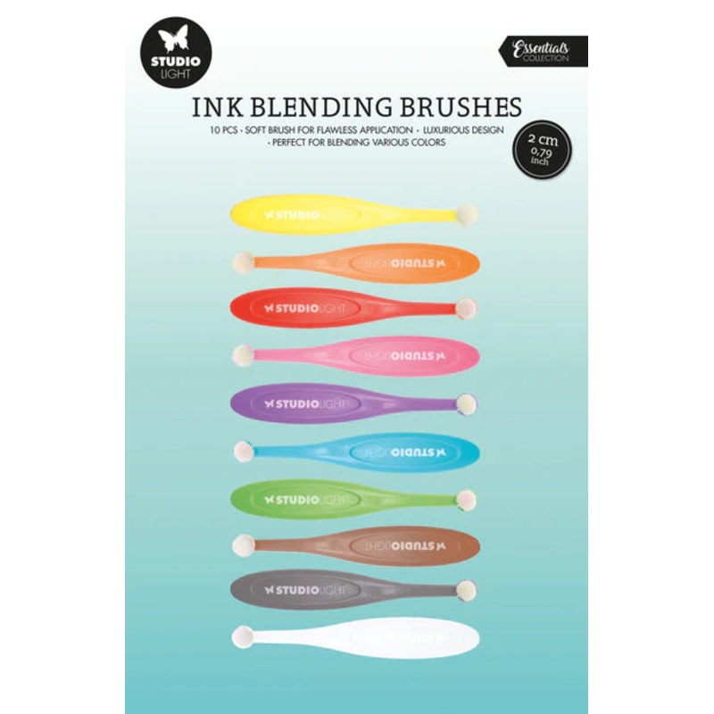 Studio Light Ink Blending Brushes 20 mm Essential Tools 160x290x25mm 10 PC nr.05