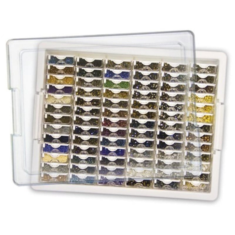Tiny Container Bead and Embellishment Storage Solutions Tray Bundle by Elizabeth Ward – 82 pc