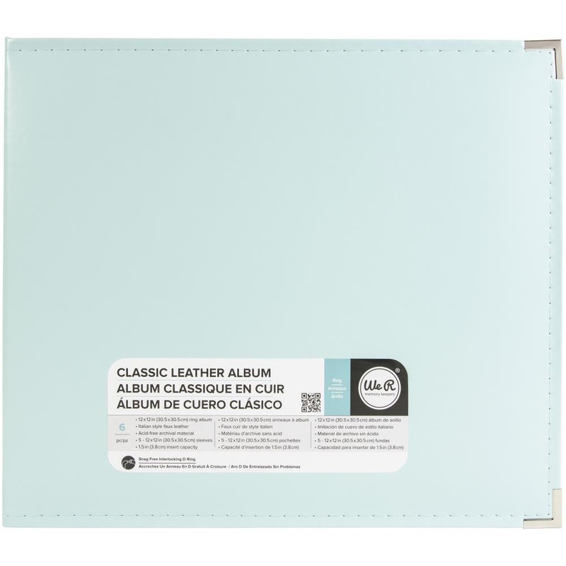 We R Classic Leather D-Ring Album 12X12 Mint