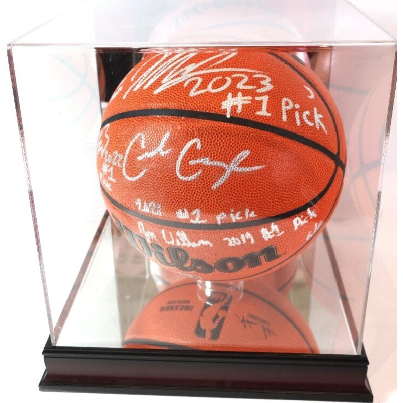 2019-2023 NBA #1 Draft Picks Autographed Basketball w/ case Fanatics COA LE of 6