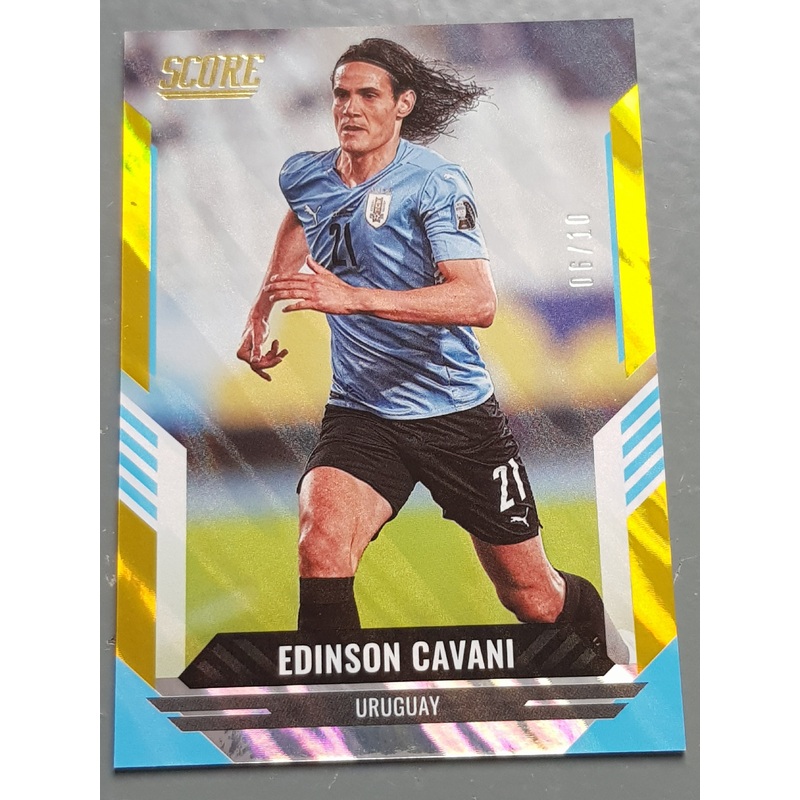 2021-22 Panini Score FIFA Edinson Cavani #24 Gold Lava Parallel /10 Trading Card