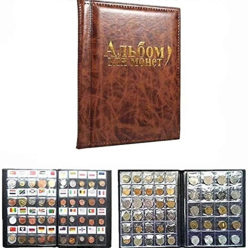250 Pockets Coin Album Coin Collectors  For Coin Storage Coin Collection Book