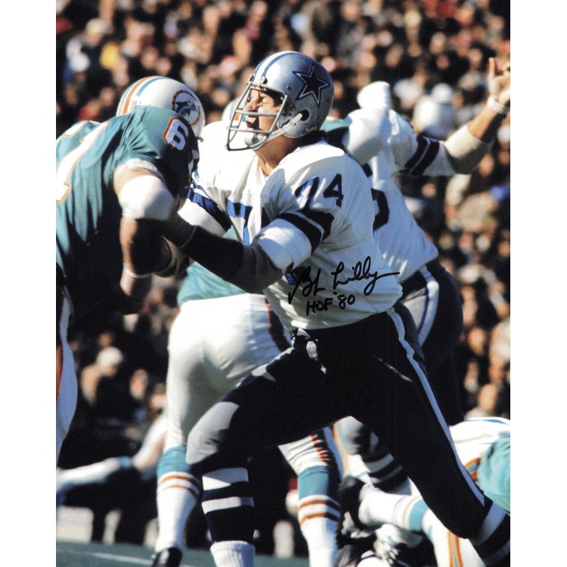 Bob Lilly Autographed Signed 8×10 Photo Dallas Cowboys SKU #245874