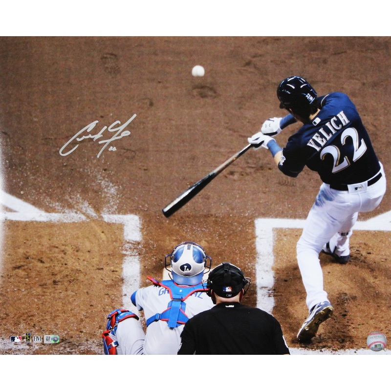 Brewers Christian Yelich Authentic Signed 16×20 Horizontal Photo Autographed MLB