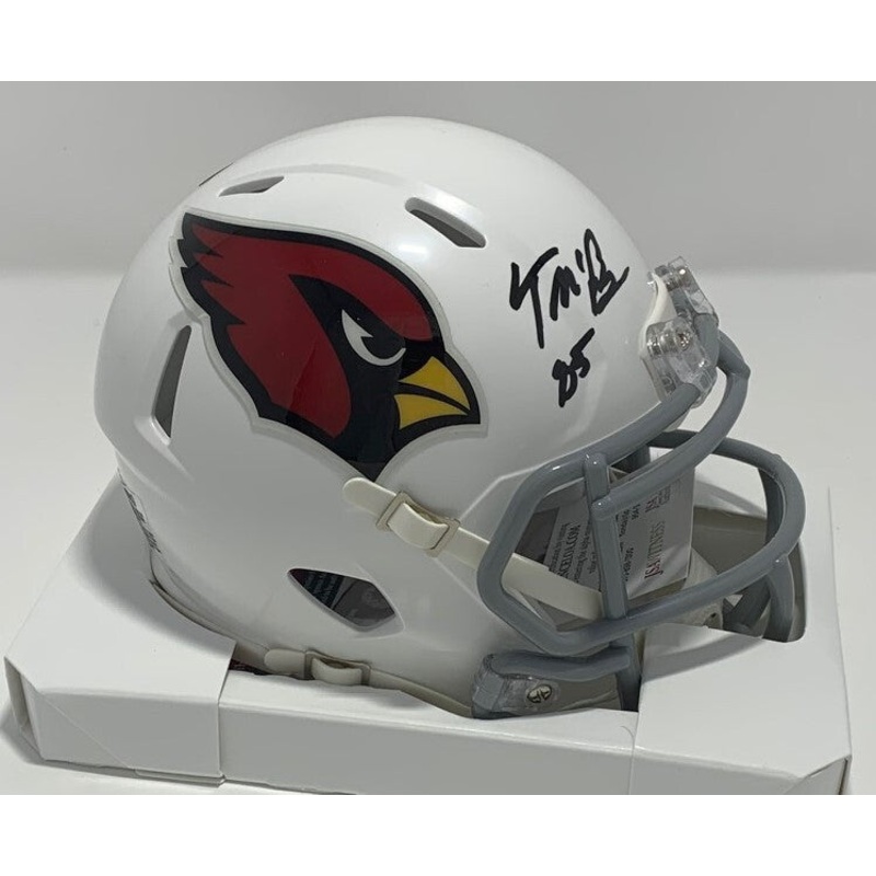 Cardinals Tight End TREY McBRIDE Signed Riddell Speed Mini Helmet AUTO – JSA