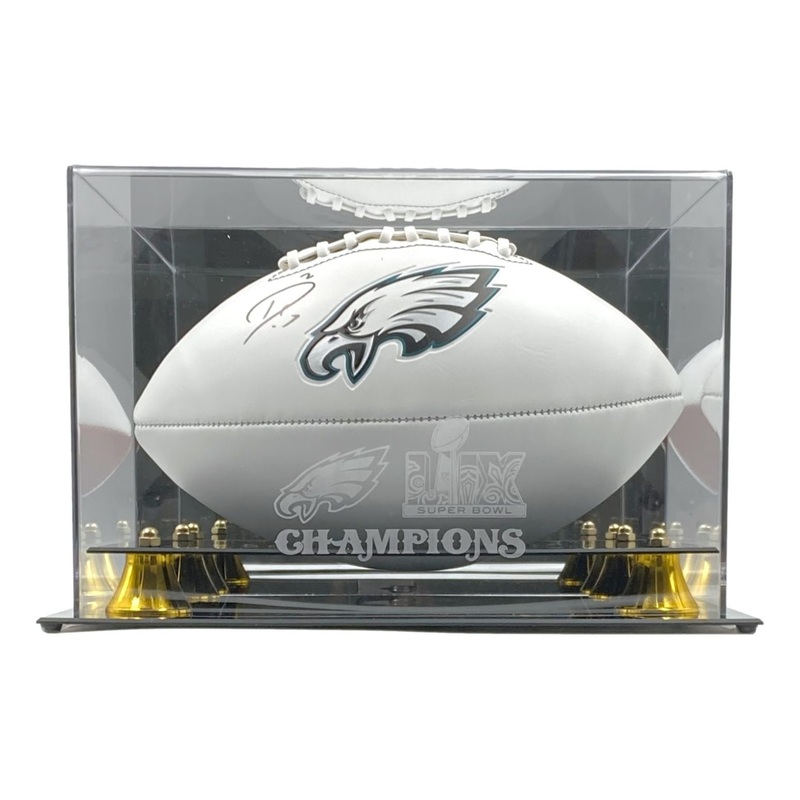 Darius Slay Signed Philadelphia Eagles Logo Football BAS w/ Super Bowl 59 Case