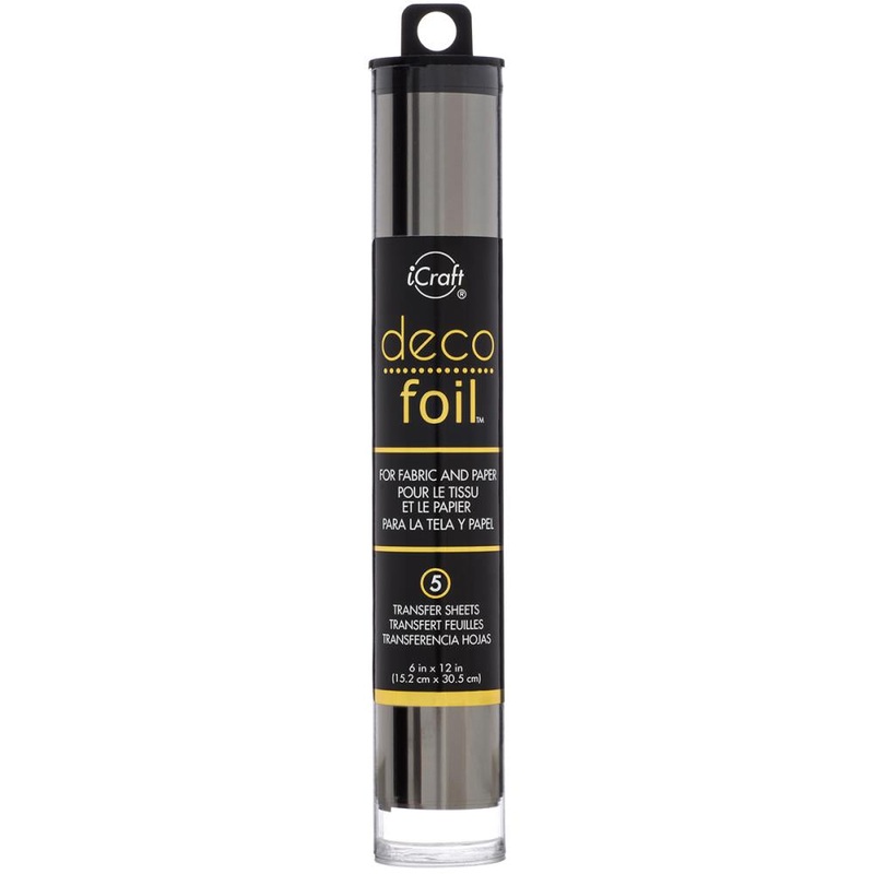 Deco Foil Transfer Sheets 6X12 5/Pkg Pewter