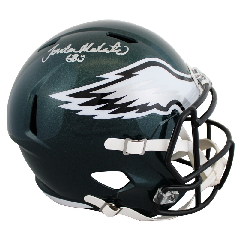 Eagles Jordan Mailata Authentic Signed Full Size Speed Rep Helmet BAS Witnessed