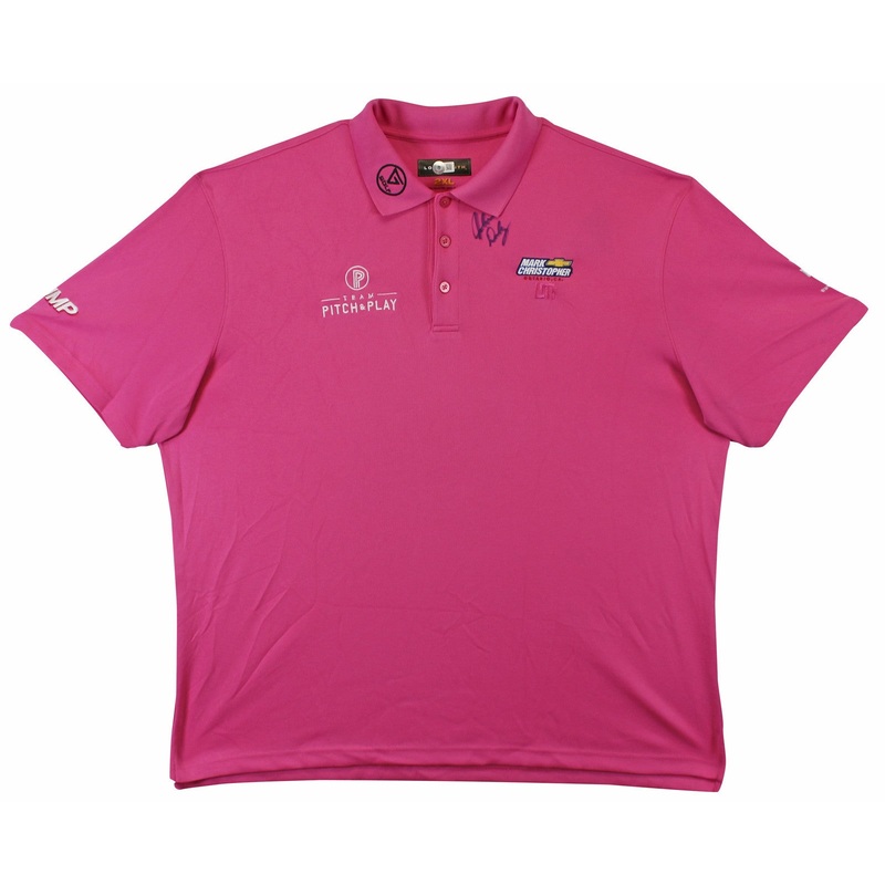 John Daly Authentic Signed Match Worn Pink Loudmouth Polo Shirt BAS #BK84761