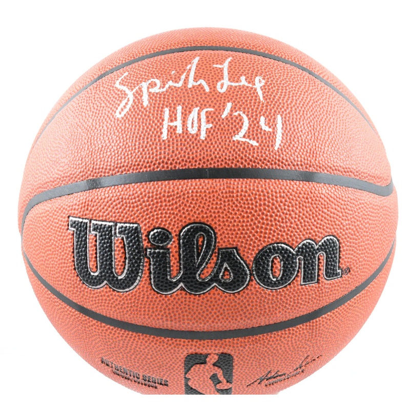 Spike Lee Autographed Authentic Series NBA Wilson Basketball HOF- Beckett W Holo