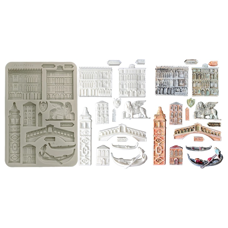 Stamperia Venice City of Art A5 Silicon Mould Monuments