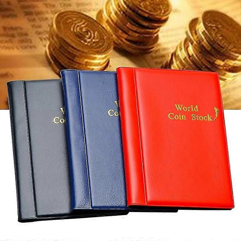 120 Pieces Coins Storage Book Commemorative Coin Collection Album Holders