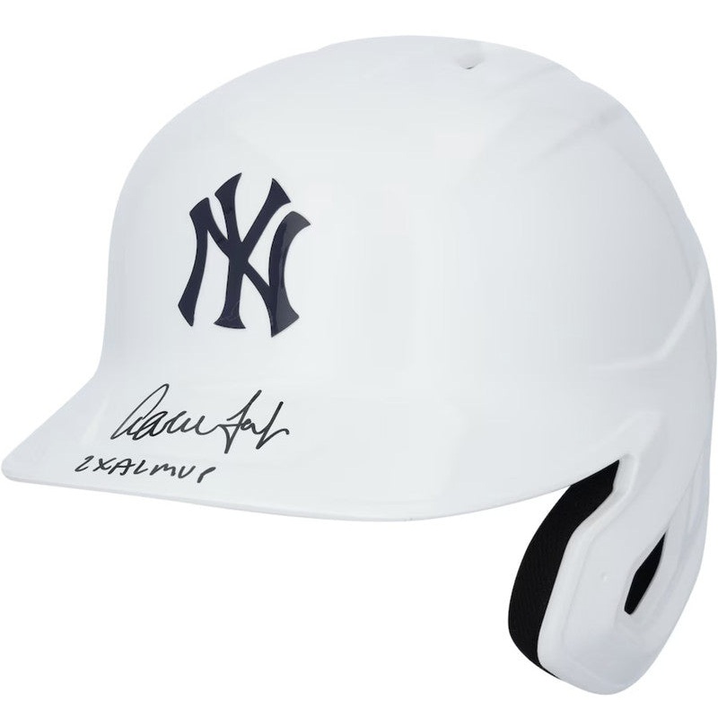 Aaron Judge Autographed 2x AL MVP Yankees Chrome Batting Helmet Fanatics