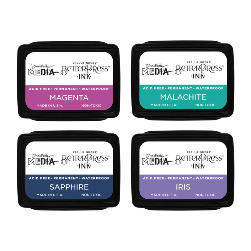 BetterPress Ink Spellbinders – Happy by Dina Wakley