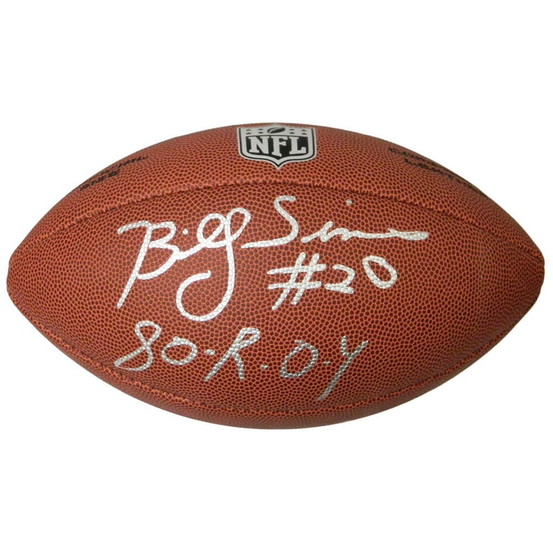 Billy Sims LIONS Signed Wilson Limited Full Size NFL Football w/80 ROY – SS